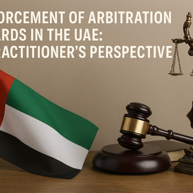 Enforcement of Arbitration Awards in the UAE: A Practitioner’s Perspective